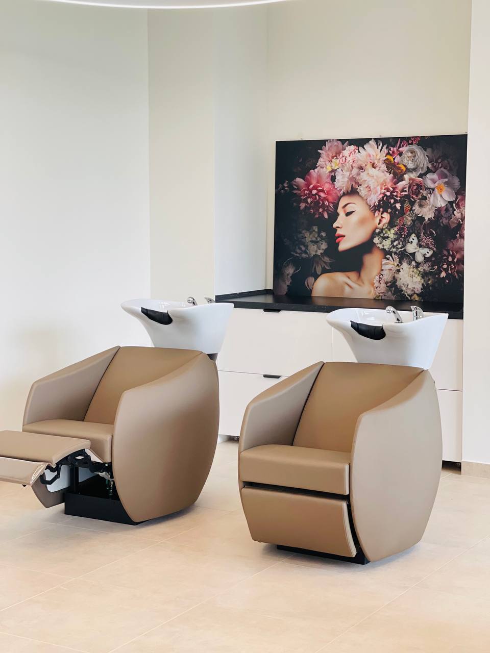 Modern ausgestattete Kabinen